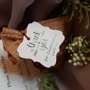 32 Burlap Favor Bags